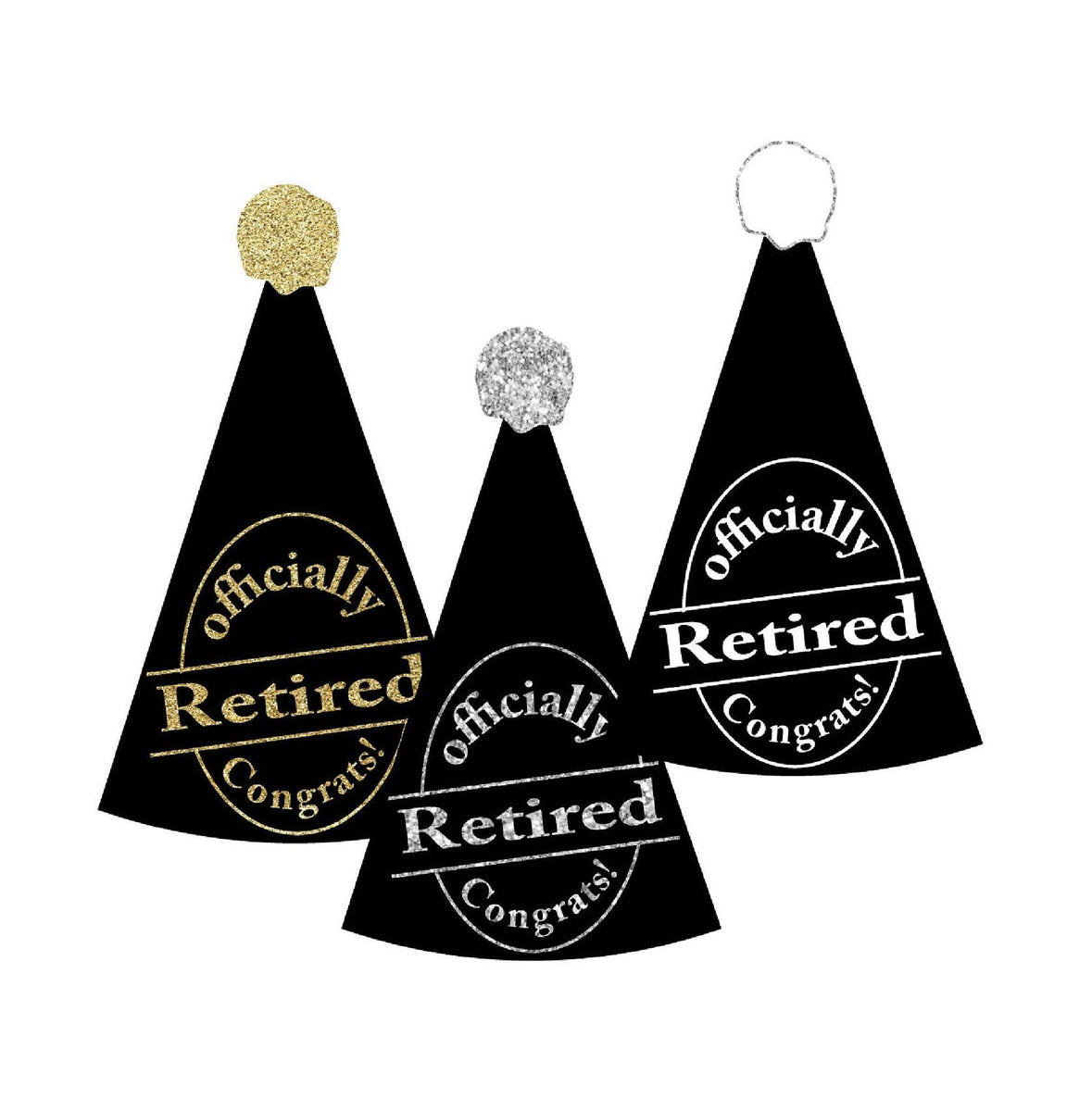 Retirement Banner with Face and Party Hat – PinkFish Shop