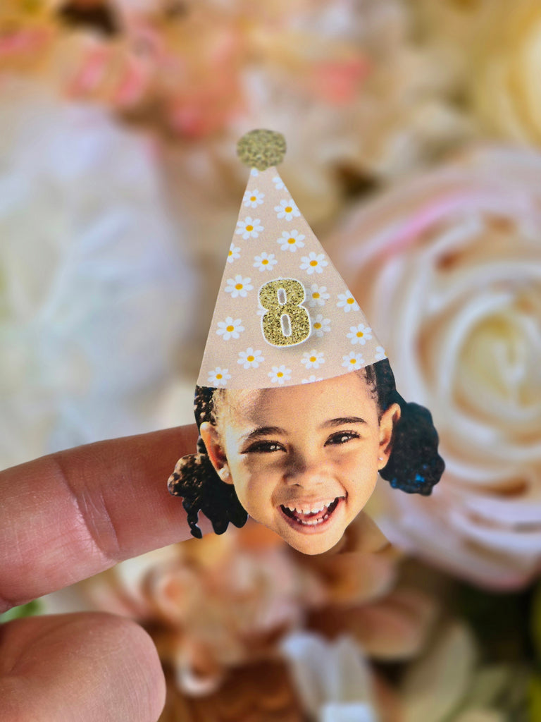 Photo Stickers for Daisy Party