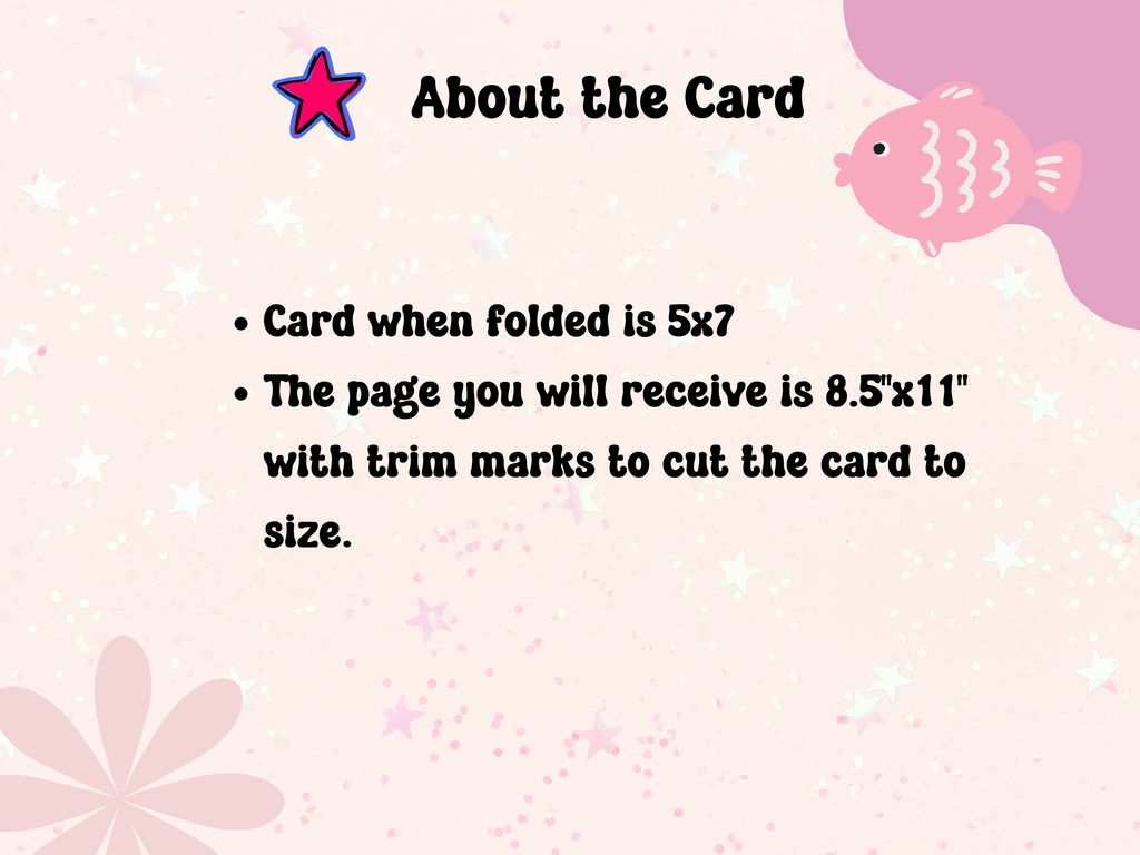 5x7 printable card for 70th anniversary