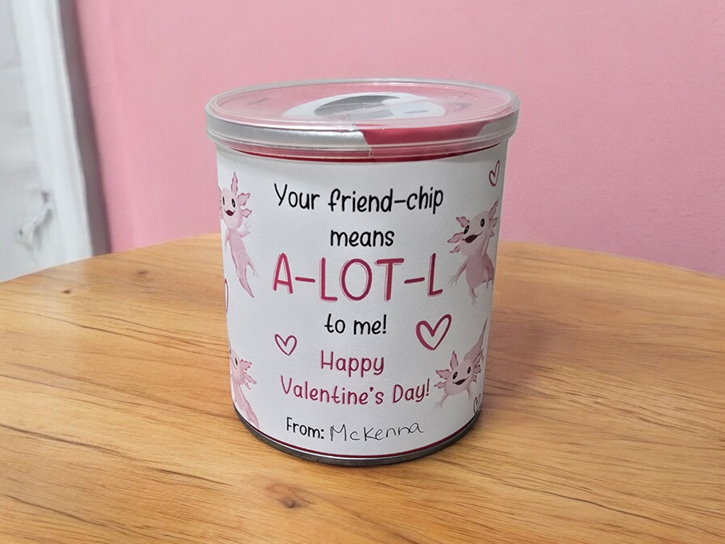 Printable Axolotl Chip Can Wrap