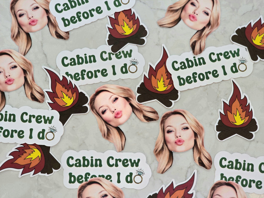 Custom camp bachelorette photo confetti