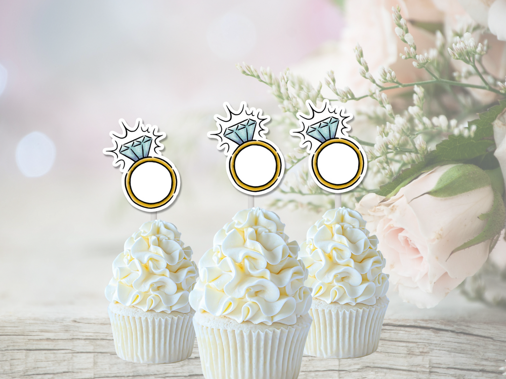 bachelorette cupcake toppers