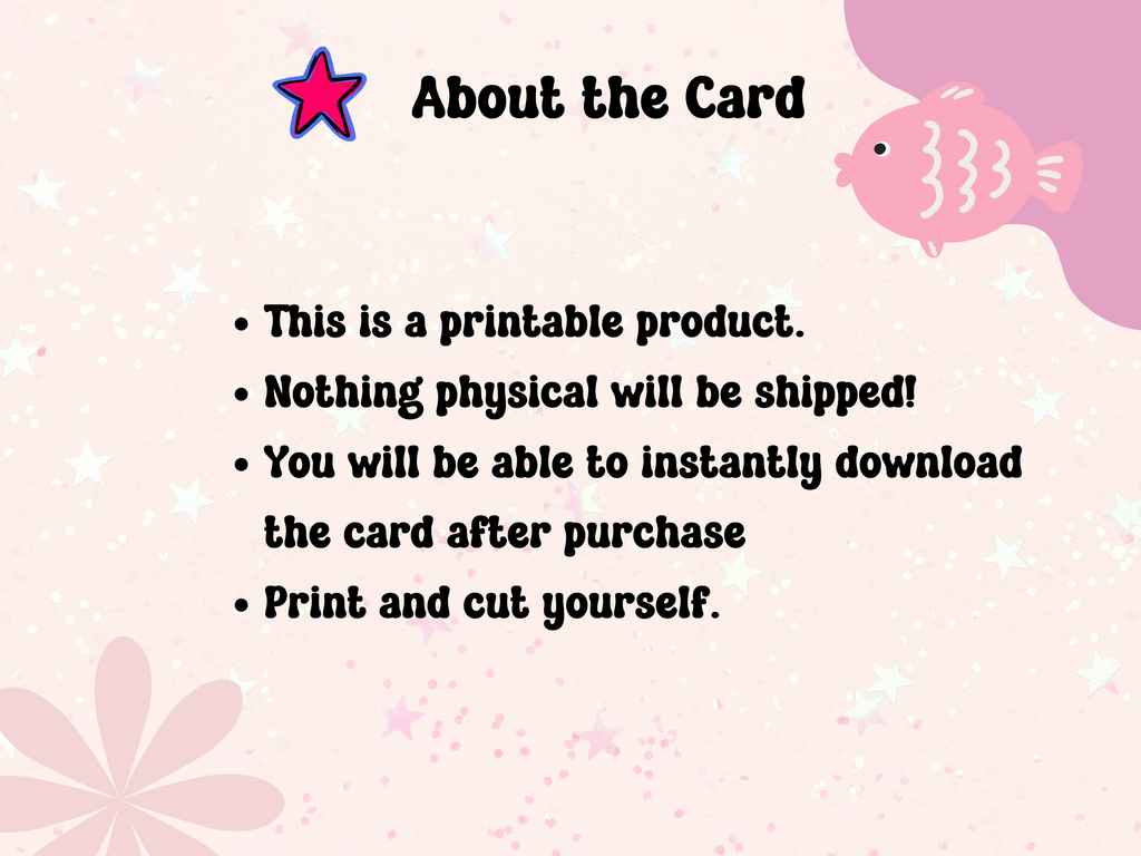 9th anniversary card is a printable product. Nothing will be shipped