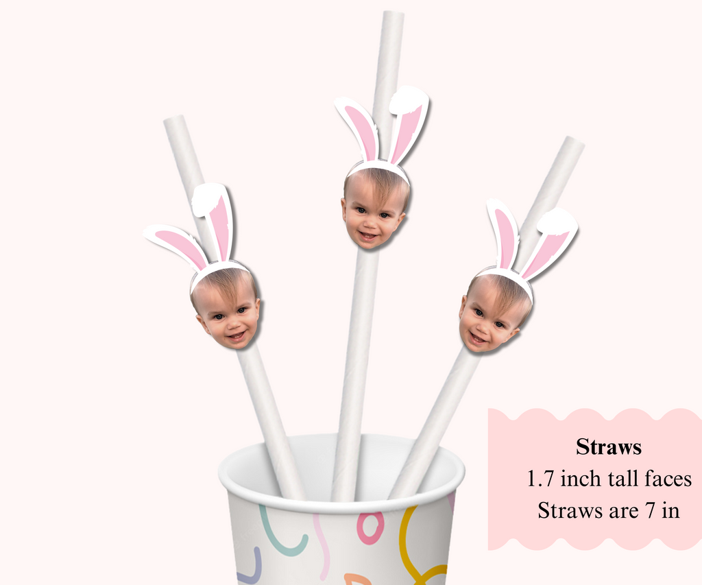 easter birthday straws pictures