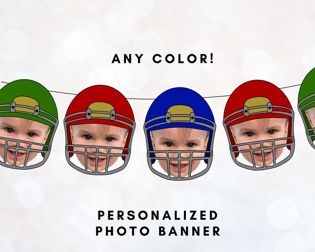 Football Banner Customized with Photo