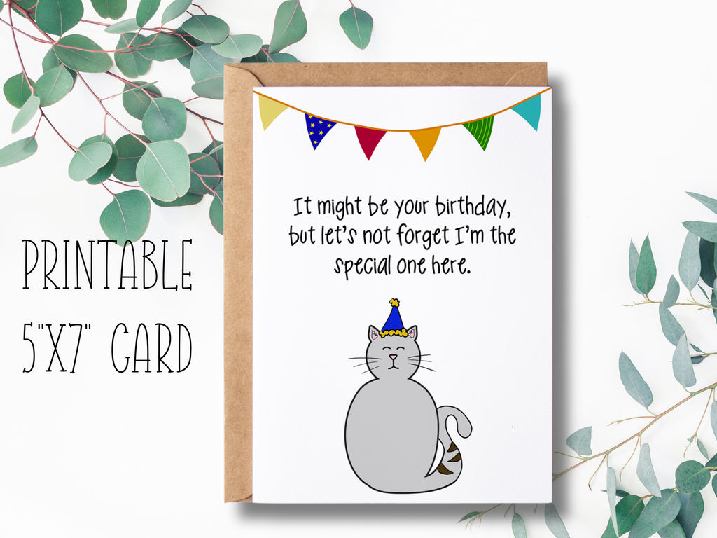 print and cut cat birthday card