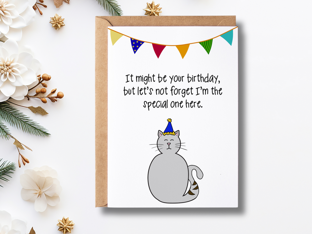 printable birthday card from cat